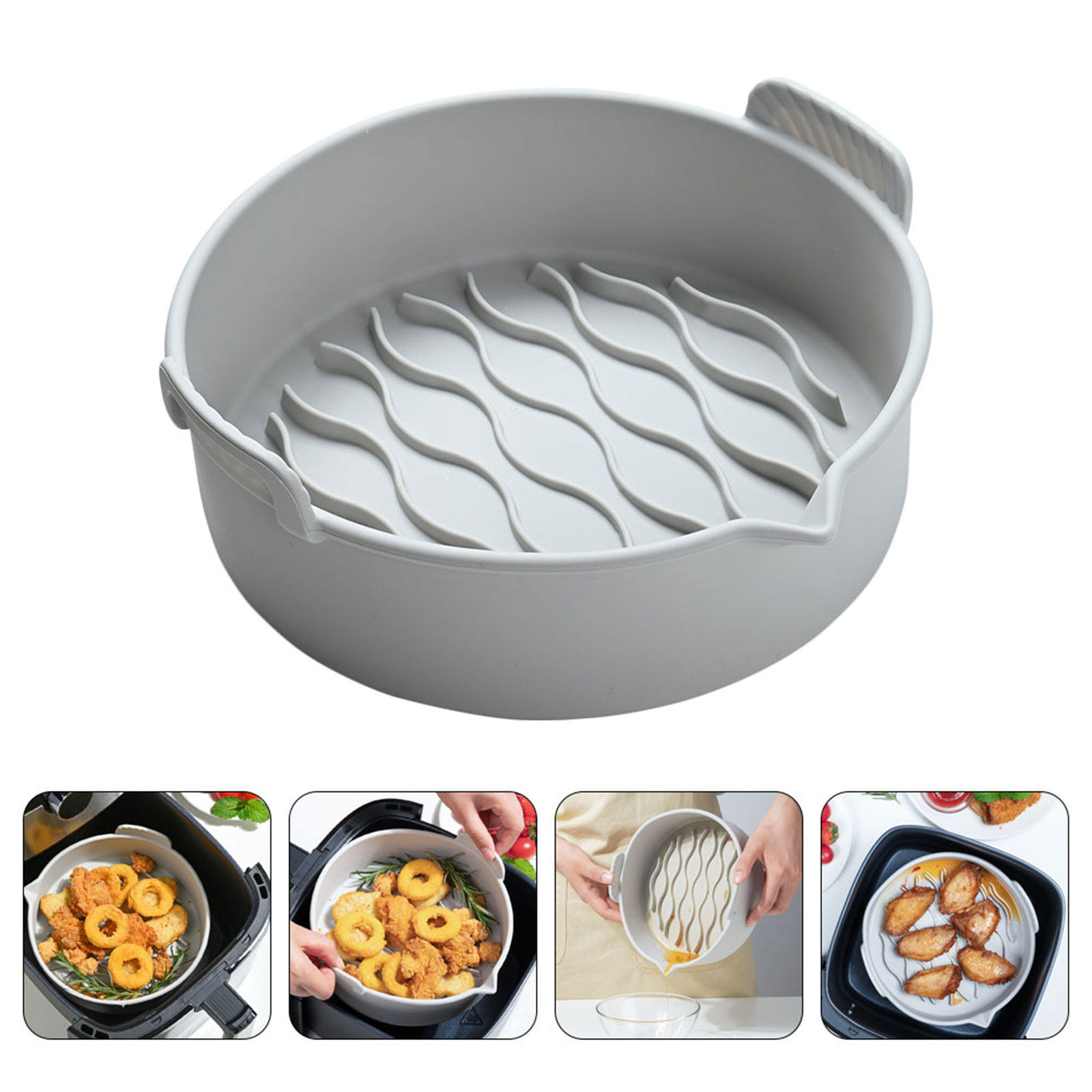 Air Fryer - Lapisan Silikon untuk Penggoreng Udara, Anti