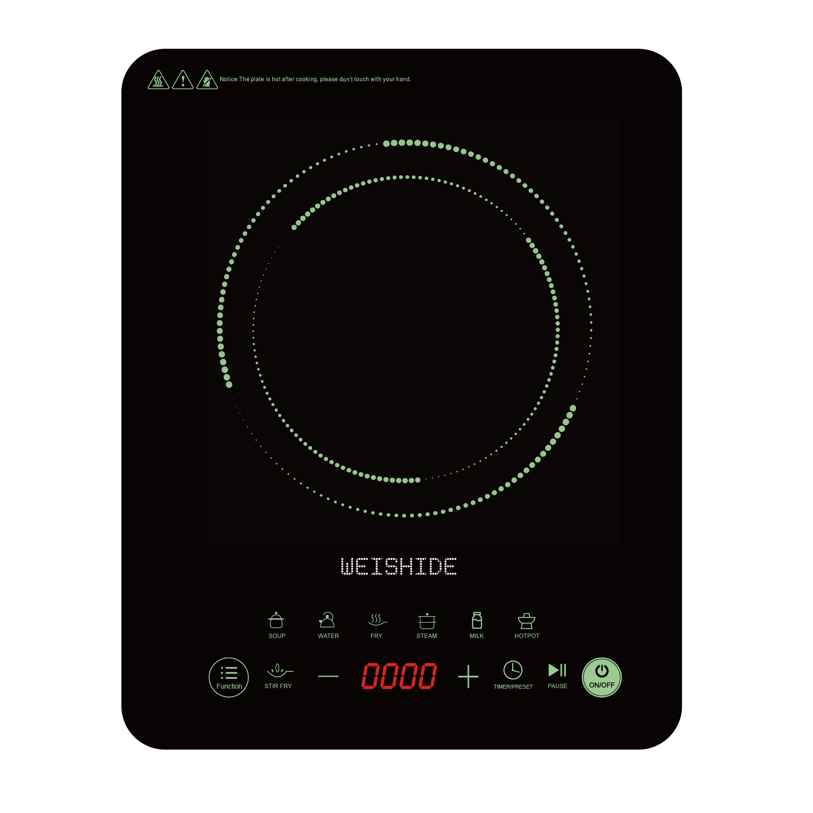 Induction Cooktop Portable - Kompor Induksi Multifungsi Keramik 1200W-1800W Kompor
