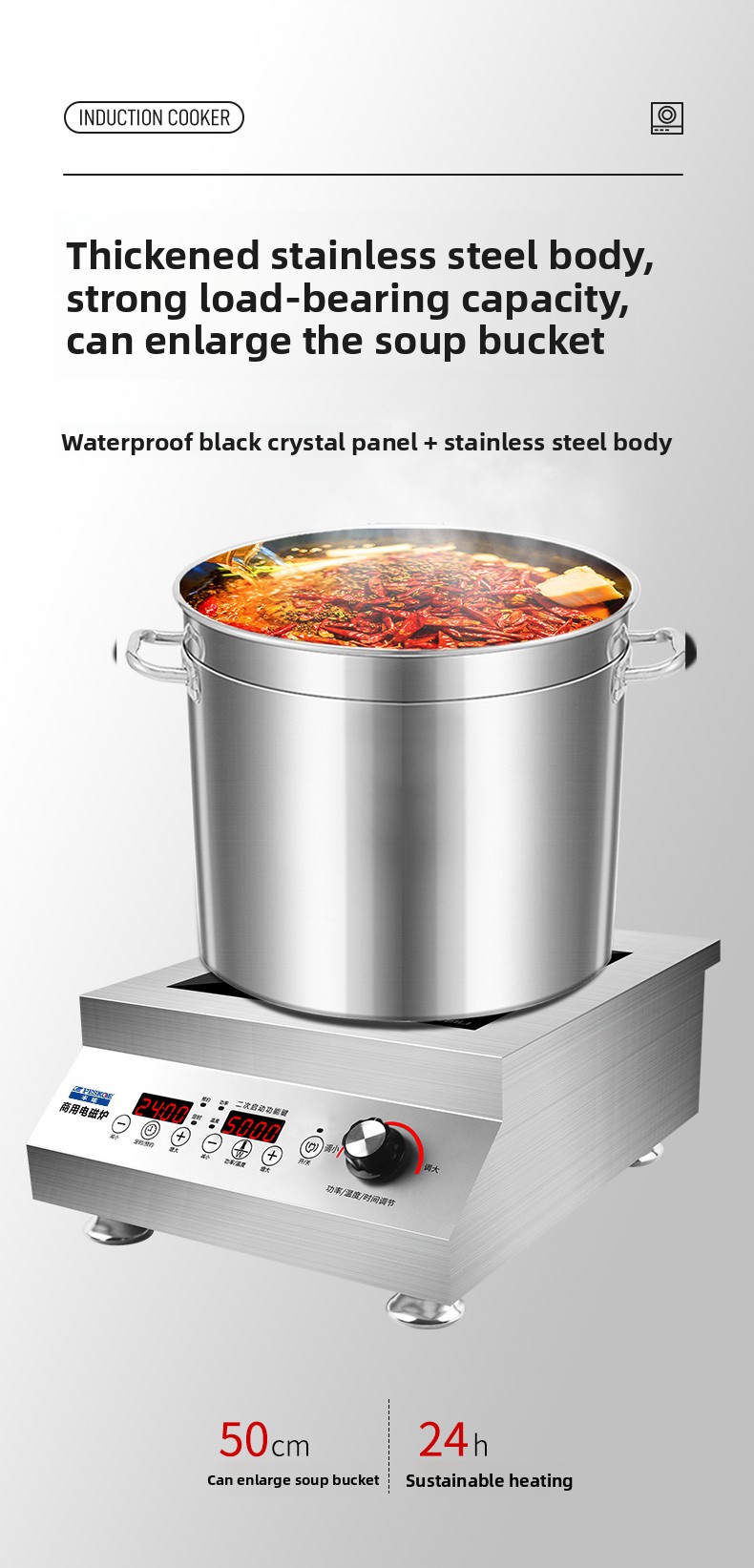 Kompor Induksi Komersial 220V  - Induction Cooktop Portable ulasan dan harga