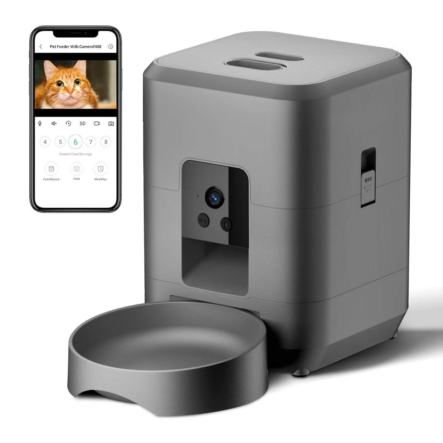 Pengumpan Otomatis Kucing Deng - Kitchen Appliances Video ulasan dan harga