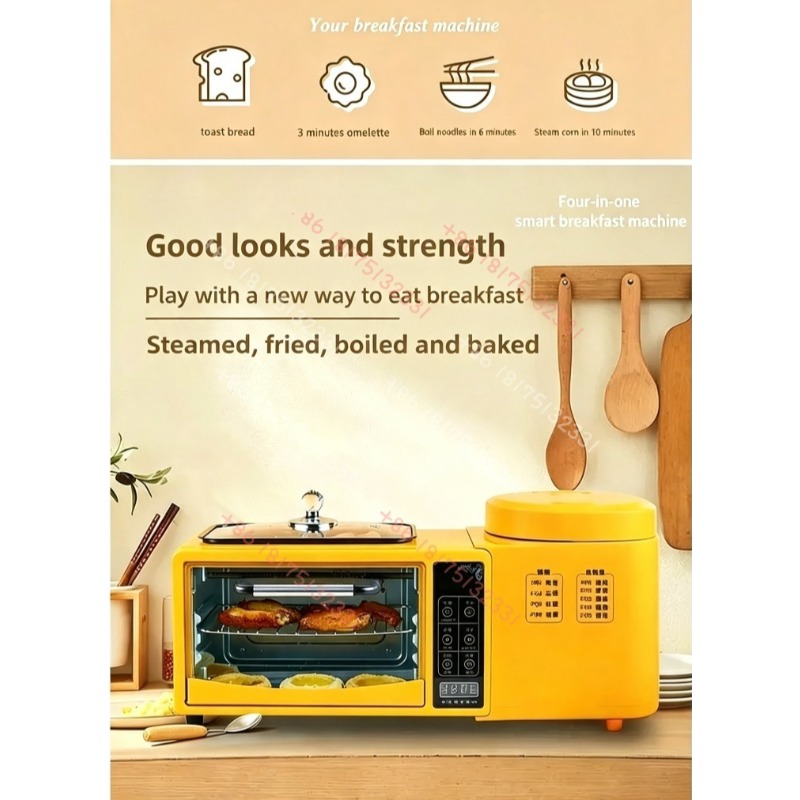 Mesin Sarapan Multifungsi 4-in - Toaster ulasan dan harga